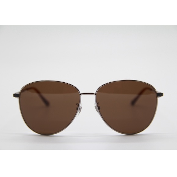 NEW GUCCI GG0573SK 002 BROWN AVIATOR SUNGLASSES - Picture 5 of 11